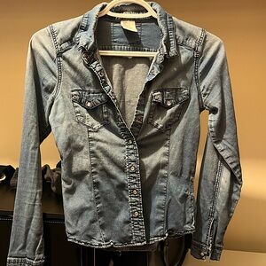 H&M denim shirt